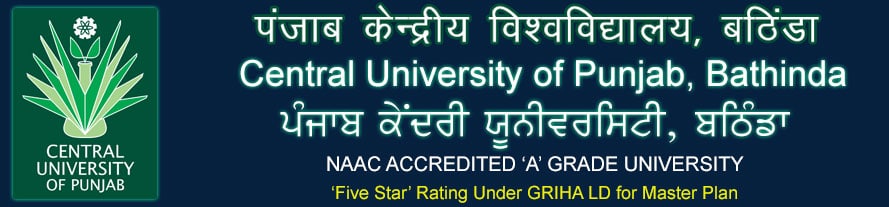 Central University Of Punjab Recruitment 2024